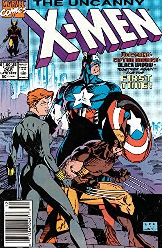 Esrarengiz X-Men, 268 (Gazete Bayii ) VF; Marvel çizgi romanı / Jim Lee Kaptan Amerika Kara Dul