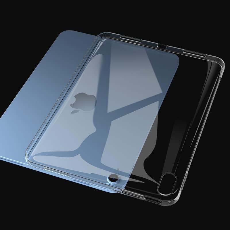 Asgens Şeffaf Kılıf iPad 10th Nesil 10.9 2022, Darbeye Dayanıklı Esnek Yumuşak Şeffaf TPU Koruyucu Kabuk Fit iPad