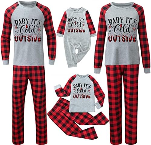 Merry Christmas Ağacı Baskılı Loungewear Noel Aile Eşleştirme Pijama Ev Pijama Noel Kıyafet Pijama Aile