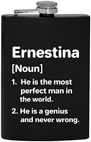 Ernestina Tanımı En mükemmel Adam-8oz Kalça alkol Şişesi