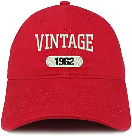 Trendy Giyim Mağazası Vintage 1962 İşlemeli 61. Doğum Günü Rahat Oturan Pamuklu Şapka