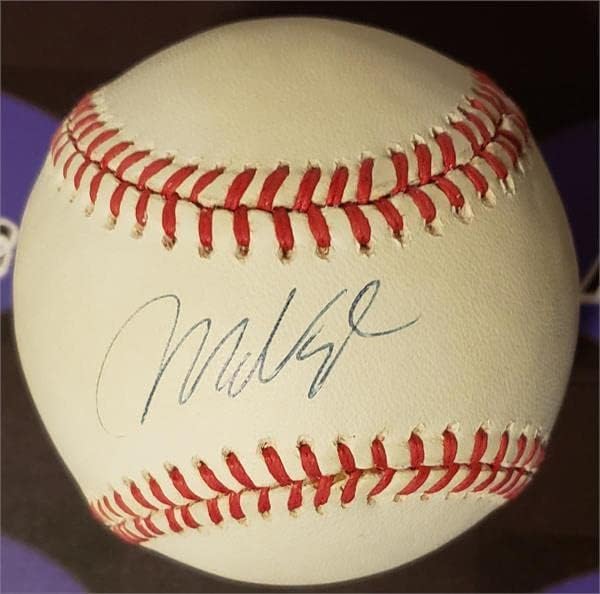 Mo Vaughn imzalı beyzbol (Amerikan Ligi topu Red Sox Angels) - İmzalı Beyzbol Topları