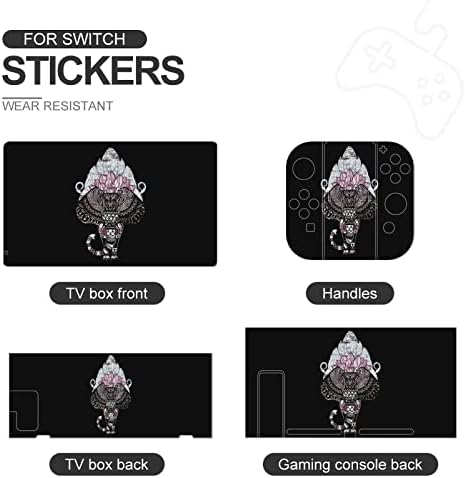 Bohemian Fil Anahtarı Cilt Sticker Güzel Desen Tam Wrap Cilt Koruyucu İnce Kapak Sticker ile Uyumlu Anahtarı Lite