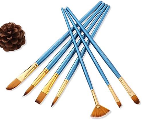 Yok 10 Adet boya fırçaları Farklı Şekil Naylon Saç Sanatçısı Boyama Fırçası Akrilik Yağlı Suluboya Sanat Malzemeleri