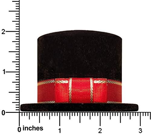 Benzersiz Siyah Kadife Silindir Şapka Hediye Kutusu, Yüzük, Pim, Vb 1020067-48PK-NF