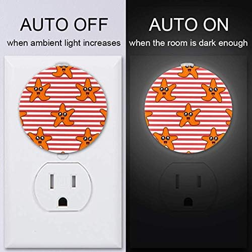 Plug-in Gece Lambası LED Gece Lambası Alacakaranlıktan Şafağa Sensörü Yatak Odası, Çocuk Odası, Sevimli Çocuklar