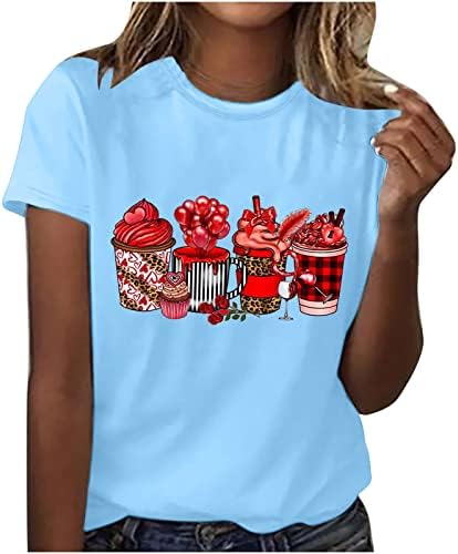 Bayanlar Ekip Boyun Tshirt Sonbahar Yaz 2023 Giyim Moda Kısa Kollu Pamuklu Grafik Salonu Üst T Shirt Bayanlar için