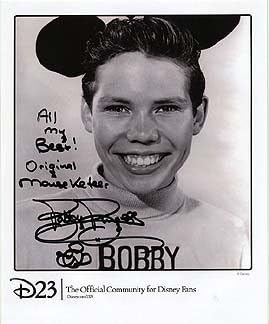 BOBBY BURGESS (Mickey Mouse Kulübü) 8x10 Ünlü Fotoğrafı Şahsen İmzalandı
