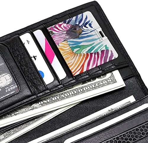 Suluboya Sevimli Zebra USB bellek çubuğu İş Flash Sürücüler Kart Kredi Kartı Banka Kartı Şekli