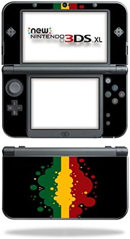 Nintendo 3DS XL (2015) ile Uyumlu MightySkins Cilt - Rasta Bayrağı / Koruyucu, Dayanıklı ve Benzersiz Vinil Çıkartma
