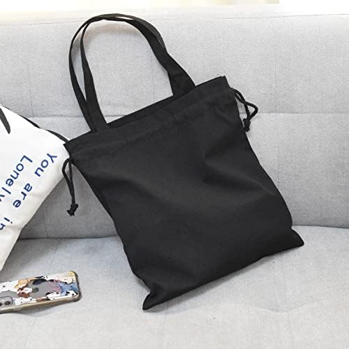 CNaıyunpın 1 Paket bez alışveriş çantası toplu, büyük bez alışveriş çantası, İpli tote çanta, yeniden kullanılabilir