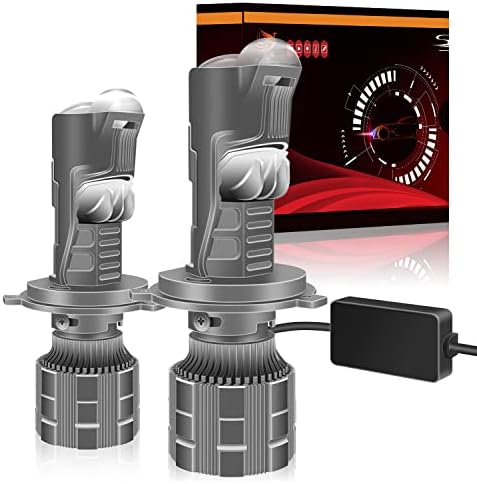 Fenikso H4 Led far lambaları Projektör Lens ile, DC12V 6000 K,9003 HB2 Dönüşüm Kiti için Gelişmiş Cips ile Yüksek