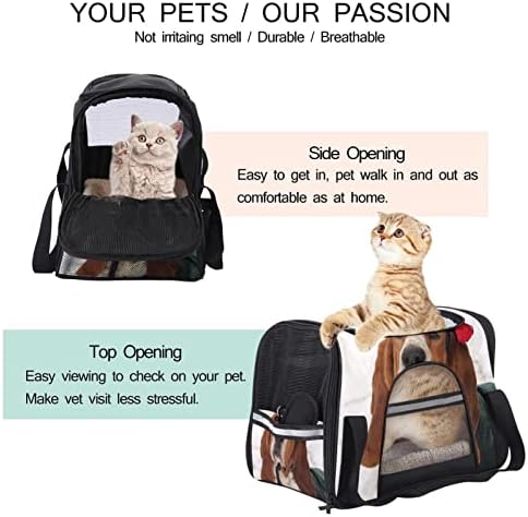 Pet Taşıyıcı,Kedi Taşıyıcı,Köpek Taşıyıcı, Orta Köpekler için Köpek Taşıyıcı, Kış Hayvan Köpek Desen