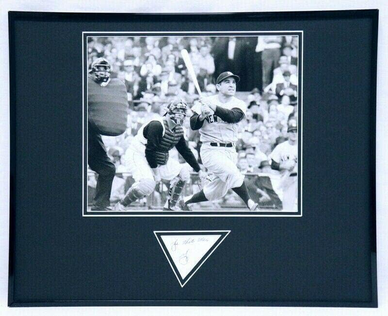Yogi Berra İmzalı Çerçeveli 16x20 Fotoğraf Ekranı JSA NY Yankees - İmzalı MLB Fotoğrafları