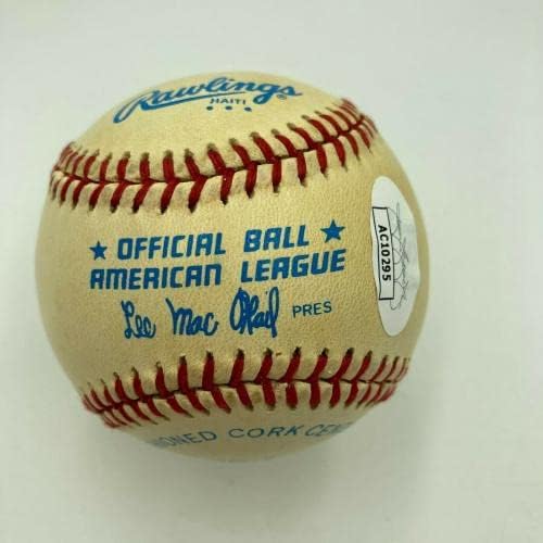 Frank Reiber İmzaladı Amerikan Ligi Macphail Beyzbol Detroit Tigers JSA ORTAK İmzalı Beyzbol Topları