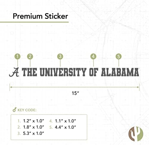 Alabama üniversitesi Rulo Gelgit Bama Crimson Tide Adı Logo Vinil Çıkartması Dizüstü Su Şişesi Araba Karalama Defteri