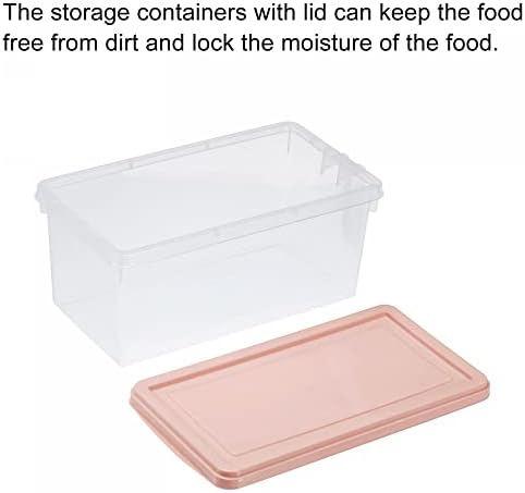 uxcell Plastik Gıda Saklama Kabı, Gıda Depolama Organizatör kapaklı kutular Kiler Kutuları Mutfak Buzdolabı Buzdolabı